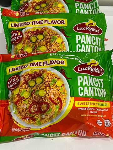 Lucky Me Pancit Canton Sweet Spicy Mansi