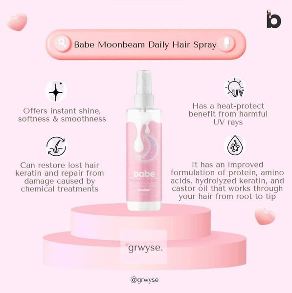 Babe Formula Moonbeam Daily Hair Spray small bottle 60mL