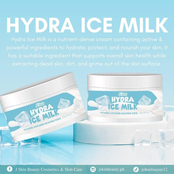 JSkin Beauty Hydra Ice Milk Intensive Whitening Bleaching Scrub