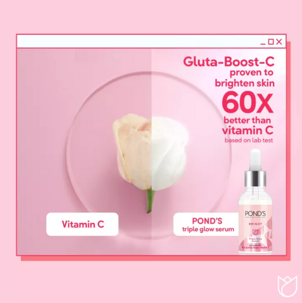 POND'S Bright Triple Glow Facial Serum with Gluta Boost 7.5g