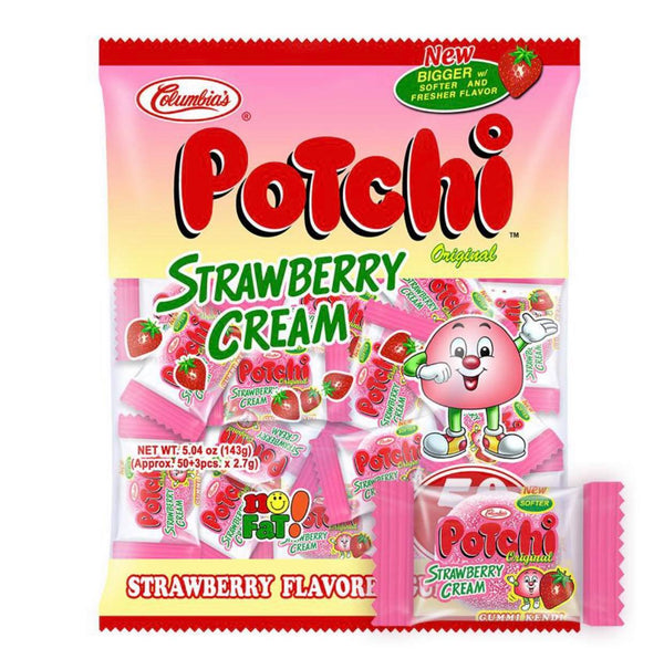Potchi Strawberry Cream Gummy Candy (50pcs)