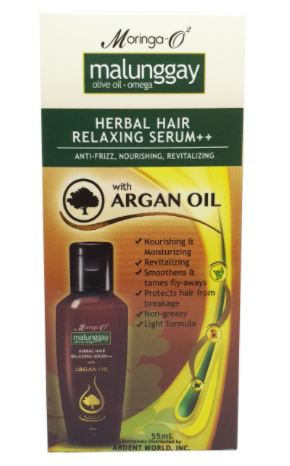 Moringa-O2 Herbal Hair Relaxing Serum with Argan Oil (Leave-on Conditioner) 55ml