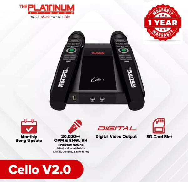 Platinum Karaoke Cello V2.0 (Note: This is pre-order only)