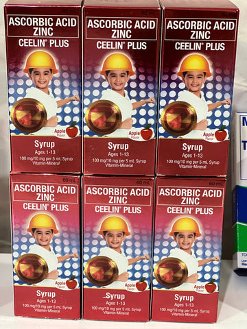 Ceelin Ascorbic Acid + Zinc Ceelin Plus Syrup 60ml