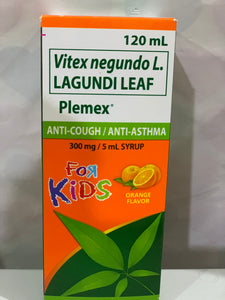 Plemex Lagundi for Kids Orange Flavor 120 mL