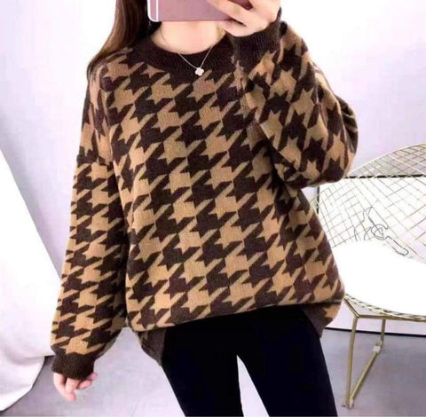 ELLA 👗Premium Quality Korean Knitted Jumper (Color: Brown)