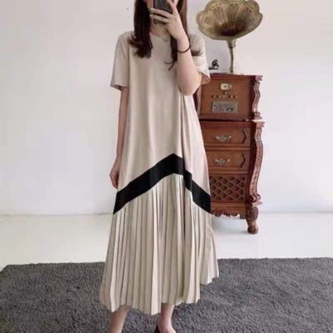 ANIKKA Premium Quality Korean Maxi Dress  (Color: Nude)