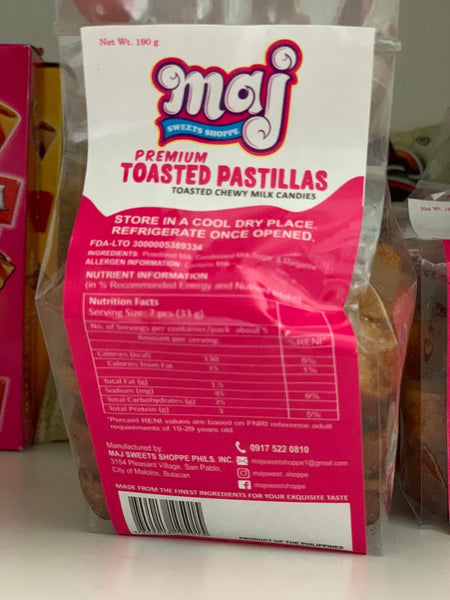 Maj Premium Toasted Pastillas