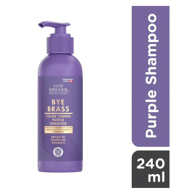 Luxe Organix Bye Brass Purple Shampoo