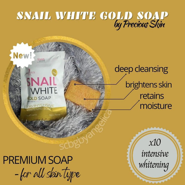 Snail White Gold Soap x10 Intensive Whitening Soap