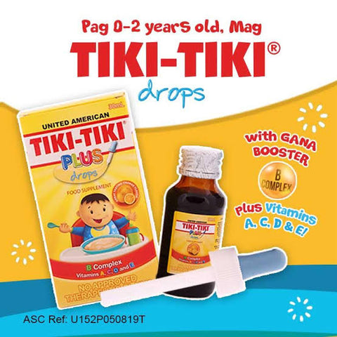 United Tiki Tiki B Complex; Vitamins A; C; D and E Drops 30 ml