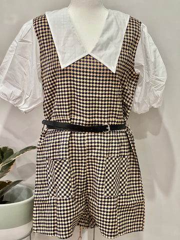 Stylish Tweed Romper