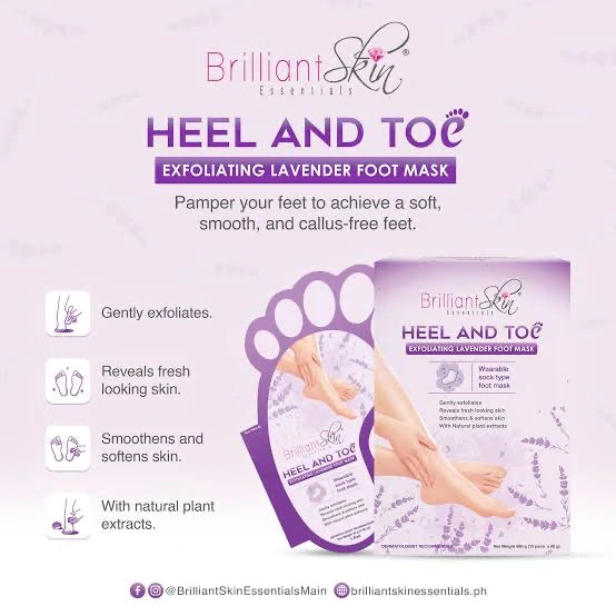 Brilliant Skin Heal and Toe Exfoliating Mask Lavender