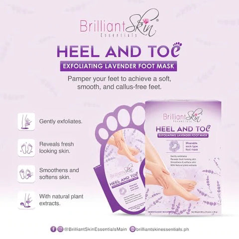 Brilliant Skin Heal and Toe Exfoliating Mask Lavender