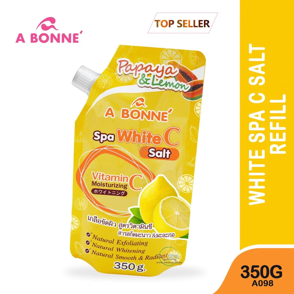 ABONNE WHITE SPA C SALT PAPAYA & LEMON SCRUB 350G