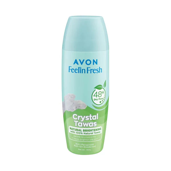 Feelin Fresh Crystal Tawas Anti Perspirant Roll-On Deodorant for Women 75 mL