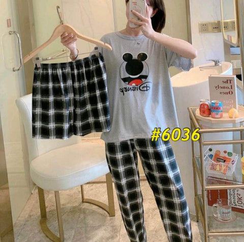 LEILA 3in1 Terno Pajama Set (Korean Sleepwear)