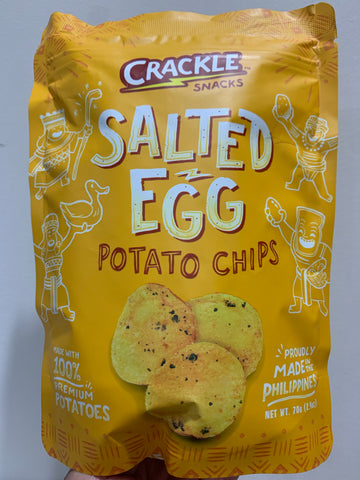 Crackle Salted Egg Potato Chips
