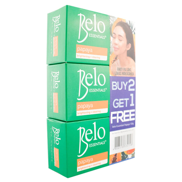 Belo Essentials Papaya Soap 135G Buy 2 Get 1 Free