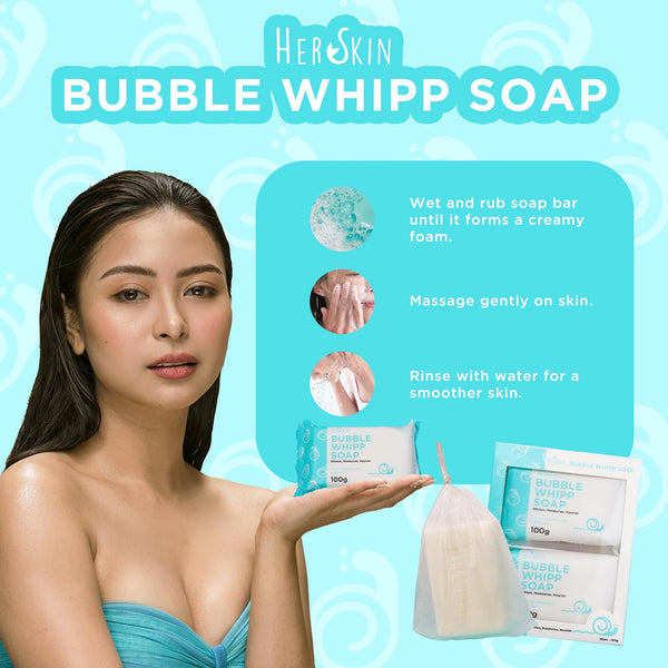 HerSkin Bubble Whipped Soap (2pcs in a box)
