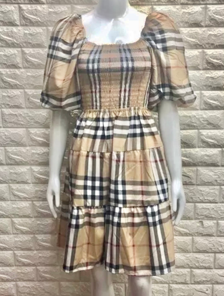 Burberry inspired clearance dress