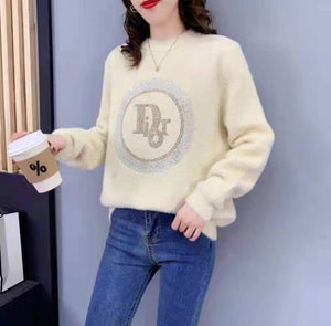 MARIA Premium Quality Korean Knitted Jumper (Color: Cream)