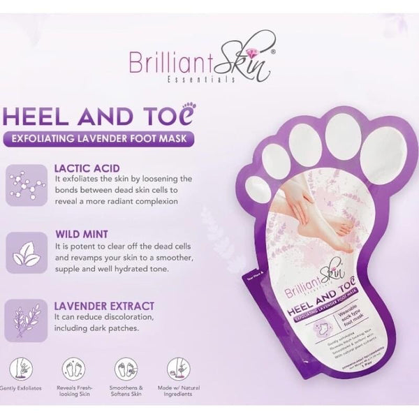 Brilliant Skin Heal and Toe Exfoliating Mask Lavender