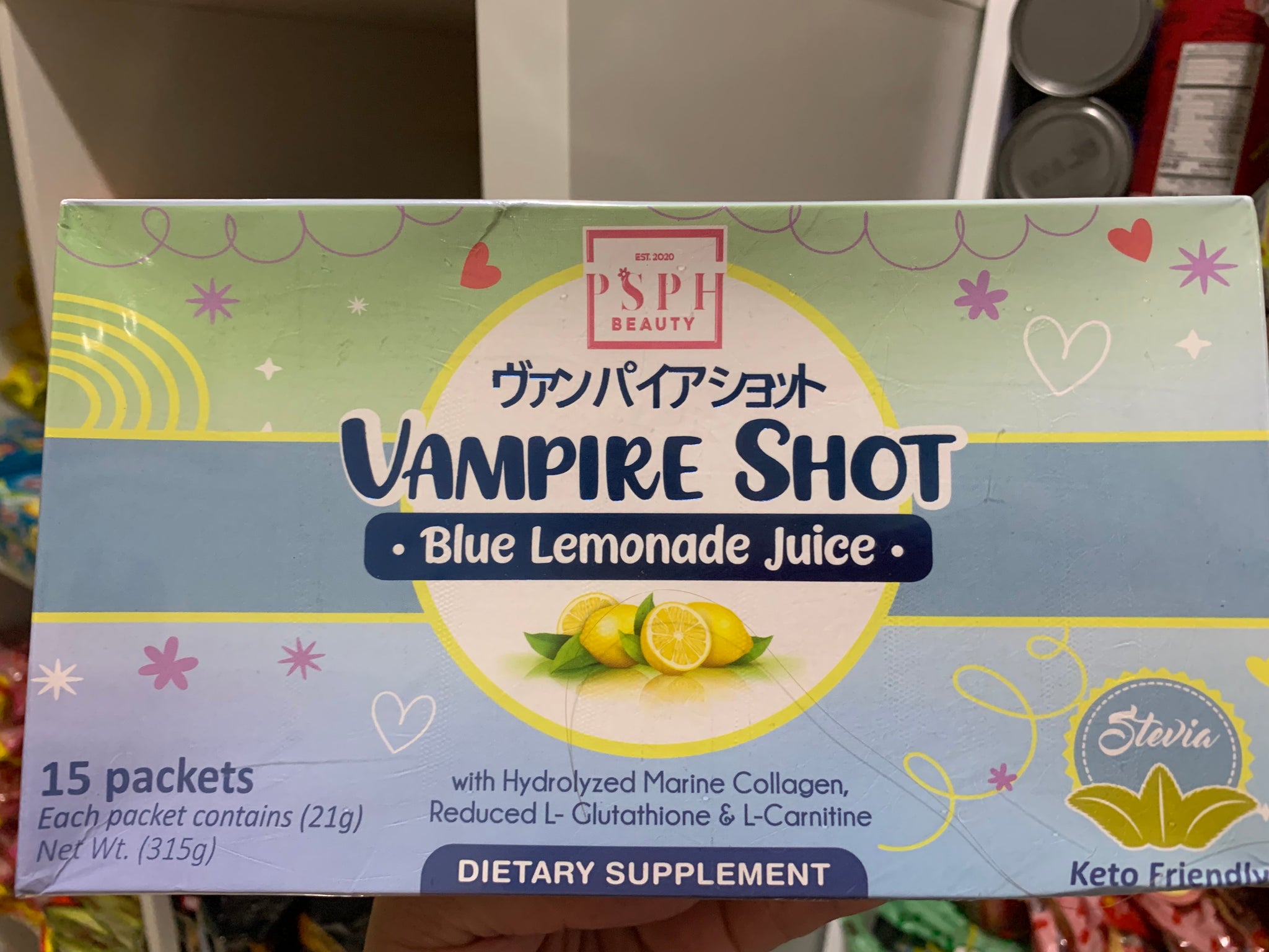 PSPH Vampire Shot Blue Lemonade Slimming Drink