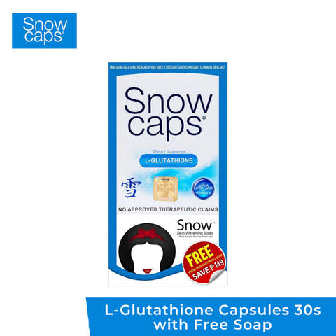 Snow Caps Glutathione with Free Soap