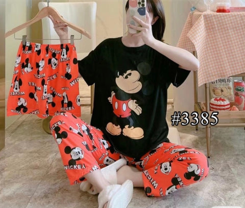 LEILA 3in1 Terno Pajama Set (Korean Sleepwear)