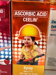 Ceelin Ascorbic Acid + Zinc Ceelin Plus Syrup 120ml