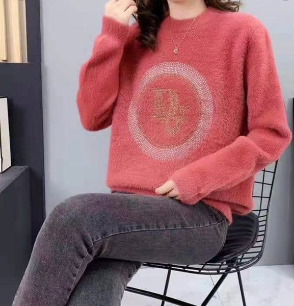 MARIA Premium Quality Korean Knitted Jumper (Color: Blue)