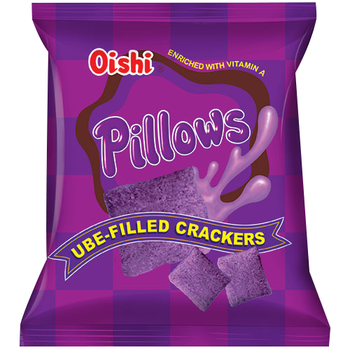 Oishi Pillows Ube Filled Crackers