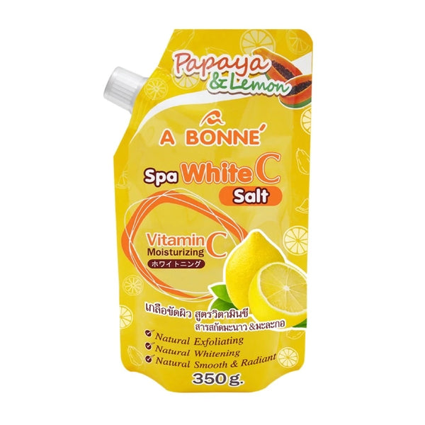 ABONNE WHITE SPA C SALT PAPAYA & LEMON SCRUB 350G