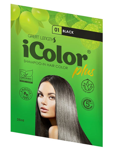 Icolor Plus Shampoo-In Hair Color: Black